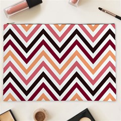 Chevron Iv Cosmetic Bag (xxl) by GardenOfOphir