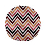 Chevron Iv Standard 15  Premium Flano Round Cushions Front