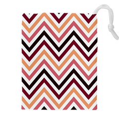 Chevron Iv Drawstring Pouch (4xl) by GardenOfOphir