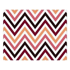 Chevron Iv One Side Premium Plush Fleece Blanket (large) by GardenOfOphir