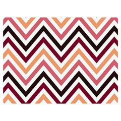 Chevron Iv One Side Premium Plush Fleece Blanket (extra Small) by GardenOfOphir