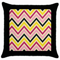 Chevron I Throw Pillow Case (Black)