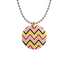 Chevron I 1  Button Necklace