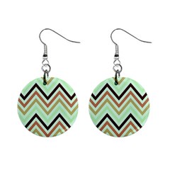 Chevron Iii Mini Button Earrings by GardenOfOphir