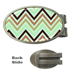 Chevron Iii Money Clips (oval)  by GardenOfOphir