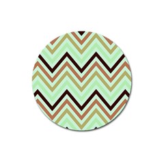 Chevron Iii Magnet 3  (round) by GardenOfOphir