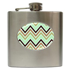 Chevron Iii Hip Flask (6 Oz) by GardenOfOphir