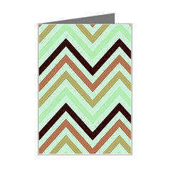 Chevron Iii Mini Greeting Card by GardenOfOphir