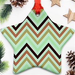 Chevron Iii Star Ornament (two Sides) by GardenOfOphir