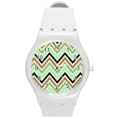 Chevron Iii Round Plastic Sport Watch (m) by GardenOfOphir