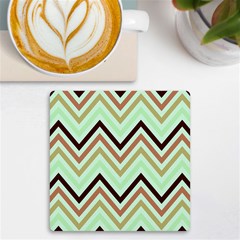 Chevron Iii Uv Print Square Tile Coaster  by GardenOfOphir