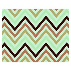 Chevron Iii One Side Premium Plush Fleece Blanket (medium) by GardenOfOphir