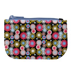 Pretty Flowers Large Coin Purse by GardenOfOphir