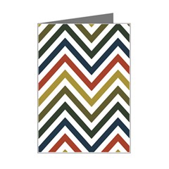 Chevron Ii Mini Greeting Card by GardenOfOphir