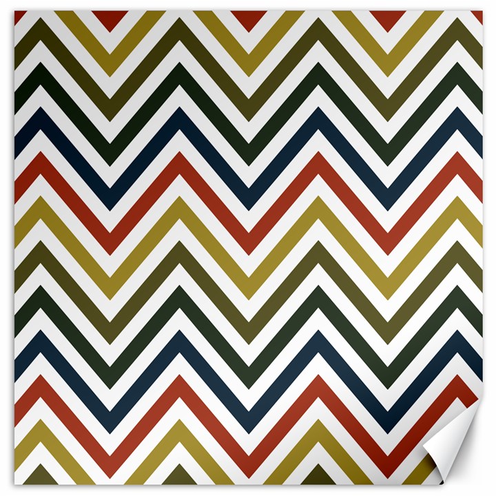 Chevron Ii Canvas 12  x 12 