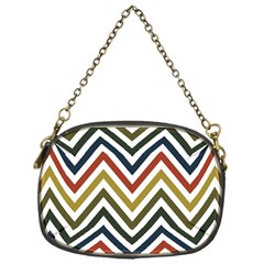 Chevron Ii Chain Purse (one Side) by GardenOfOphir