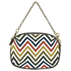 Chevron Ii Chain Purse (two Sides) by GardenOfOphir