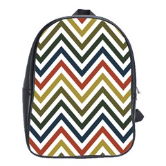 Chevron Ii School Bag (large) by GardenOfOphir