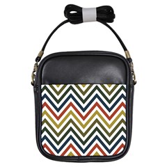 Chevron Ii Girls Sling Bag by GardenOfOphir