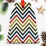 Chevron Ii Bell Ornament (Two Sides) Front