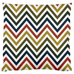 Chevron Ii Standard Premium Plush Fleece Cushion Case (two Sides) by GardenOfOphir