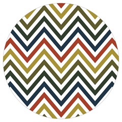 Chevron Ii Round Trivet by GardenOfOphir