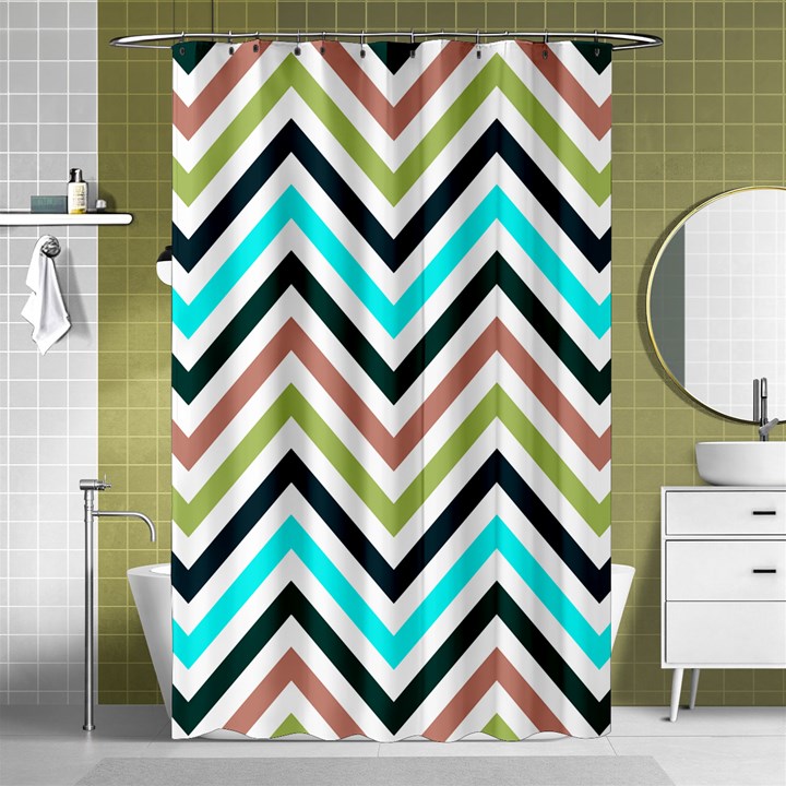 Cevron I Shower Curtain 48  x 72  (Small) 