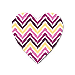 Pretty Chevron Heart Magnet by GardenOfOphir