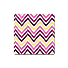 Pretty Chevron Square Magnet by GardenOfOphir