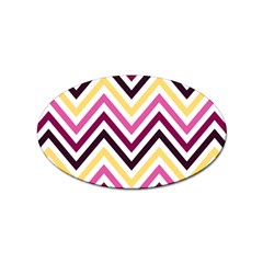 Pretty Chevron Sticker Oval (10 Pack)