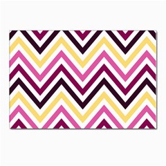 Pretty Chevron Postcards 5  X 7  (pkg Of 10)