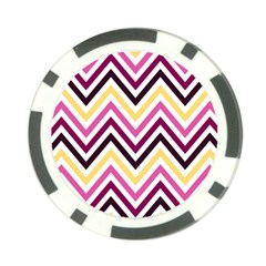 Pretty Chevron Poker Chip Card Guard (10 Pack) by GardenOfOphir