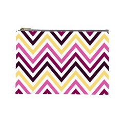 Pretty Chevron Cosmetic Bag (large) by GardenOfOphir