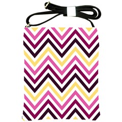 Pretty Chevron Shoulder Sling Bag by GardenOfOphir