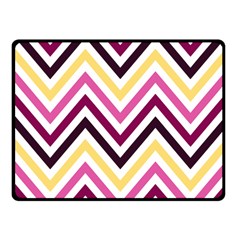 Pretty Chevron One Side Fleece Blanket (small) by GardenOfOphir