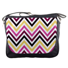 Pretty Chevron Messenger Bag by GardenOfOphir