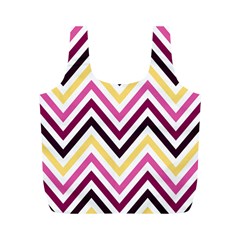 Pretty Chevron Full Print Recycle Bag (m) by GardenOfOphir