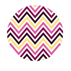 Pretty Chevron Mini Round Pill Box by GardenOfOphir