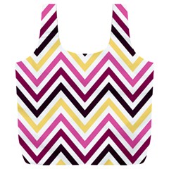 Pretty Chevron Full Print Recycle Bag (xxl) by GardenOfOphir