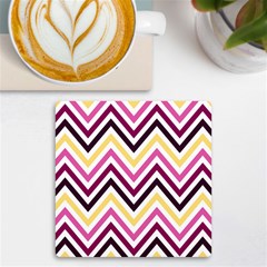 Pretty Chevron Uv Print Square Tile Coaster  by GardenOfOphir