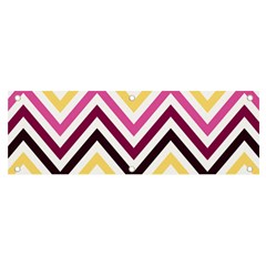 Pretty Chevron Banner And Sign 6  X 2  by GardenOfOphir