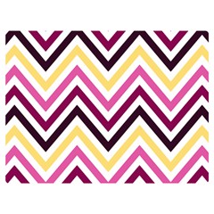 Pretty Chevron Premium Plush Fleece Blanket (extra Small) by GardenOfOphir