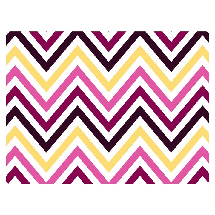 Pretty Chevron Premium Plush Fleece Blanket (Extra Small)