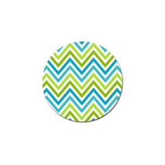 Green Chevron Golf Ball Marker (4 Pack) by GardenOfOphir