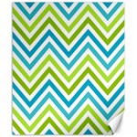 Green Chevron Canvas 20  x 24  19.57 x23.15  Canvas - 1