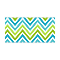 Green Chevron Yoga Headband by GardenOfOphir