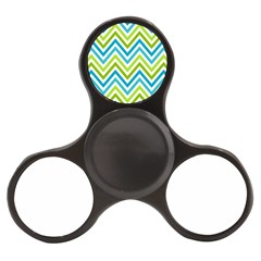 Green Chevron Finger Spinner by GardenOfOphir