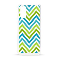 Green Chevron Samsung Galaxy S20 6 2 Inch Tpu Uv Case by GardenOfOphir