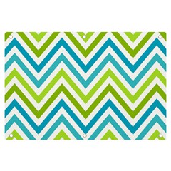 Green Chevron Banner And Sign 6  X 4  by GardenOfOphir