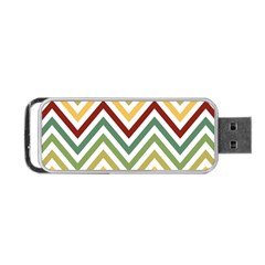 Cevron Portable Usb Flash (one Side) by GardenOfOphir